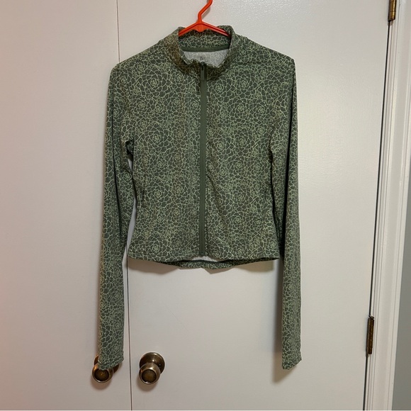 Buffbunny Eden Green Cropped Zip-Up Jacket - Picture 2 of 5